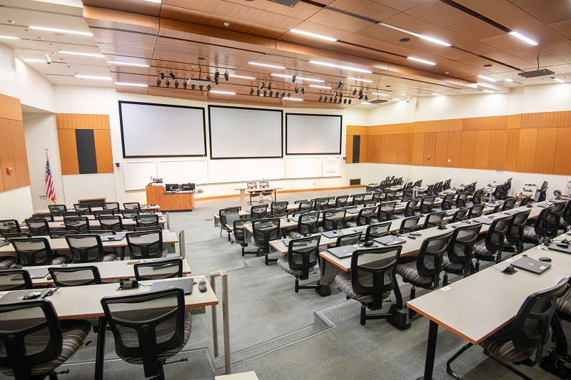 A classroom Located in Kathleen Hetherington Hall Building